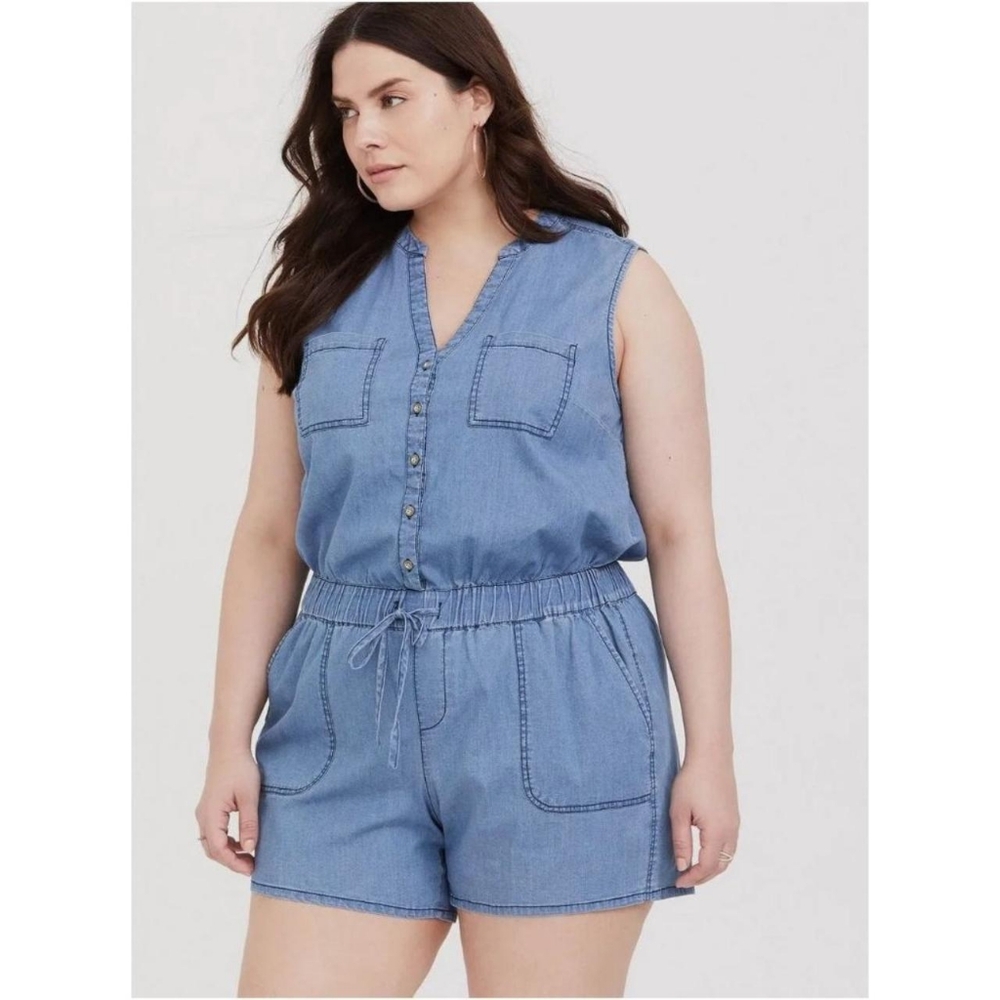 Torrid jean romper